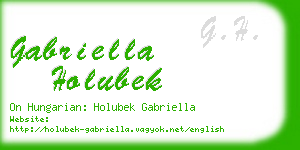 gabriella holubek business card